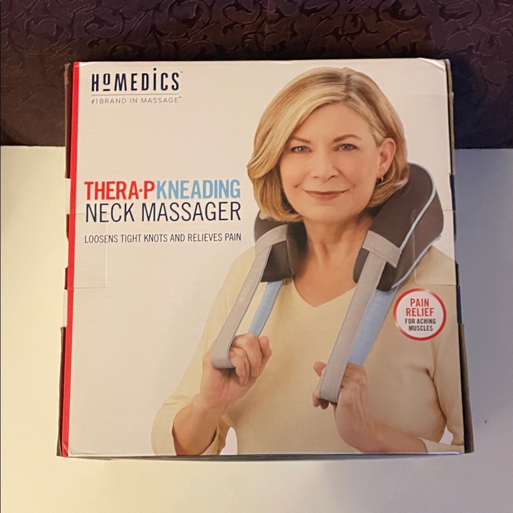 Homedics Neck Massager with Blue and Gray Accents